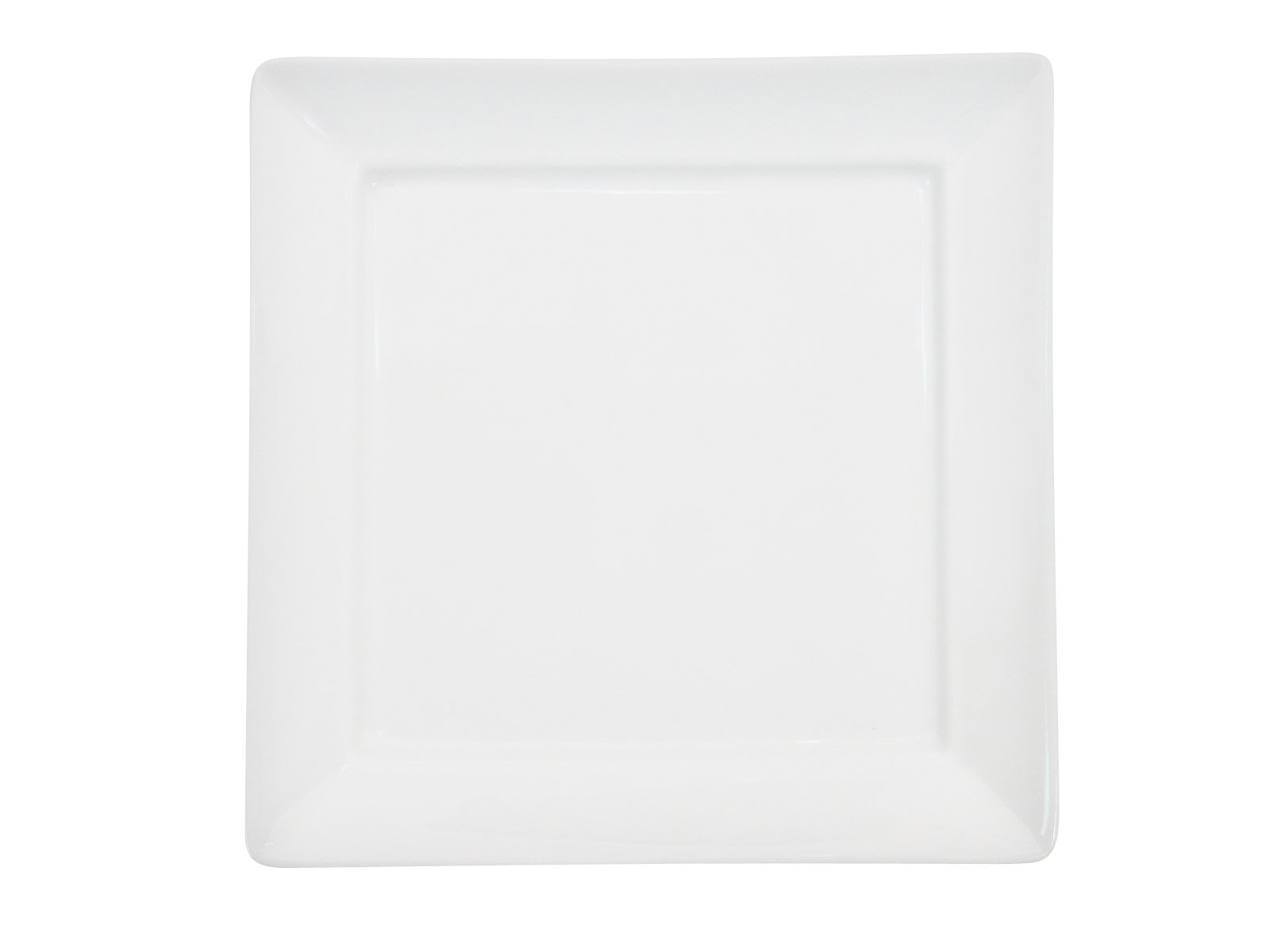 CAC China F-SQ7 Paris-French Square 7-1/2-Inch New Bone White Porcelain Thin Square Plate, Box of 36