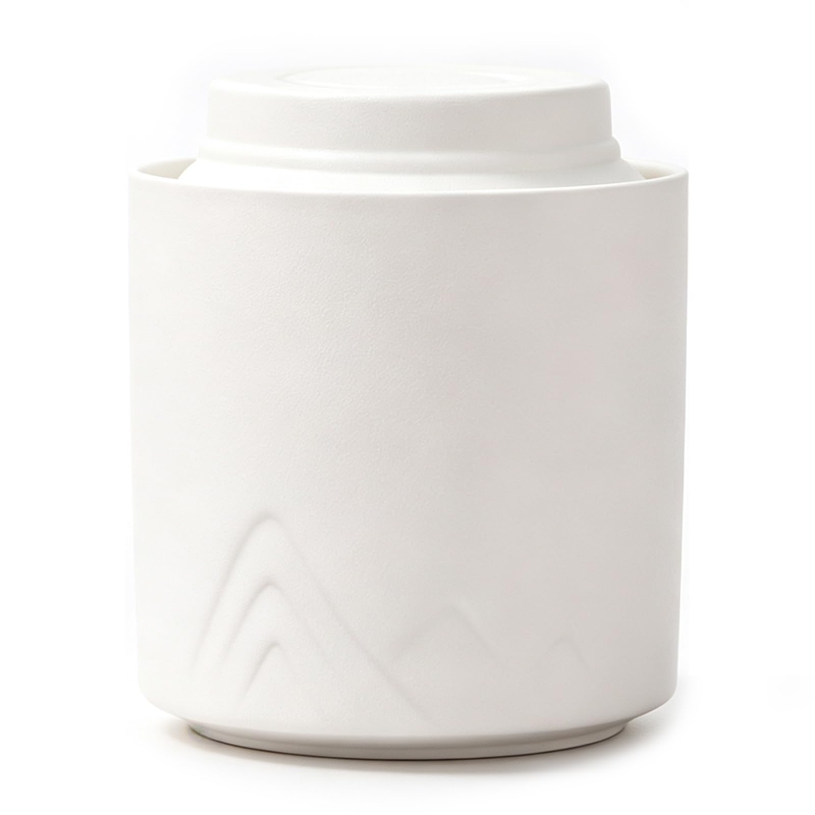 UpGBRF Ceramic Tea Canister 500ML Storage Pottery Jar Pantry Organizer