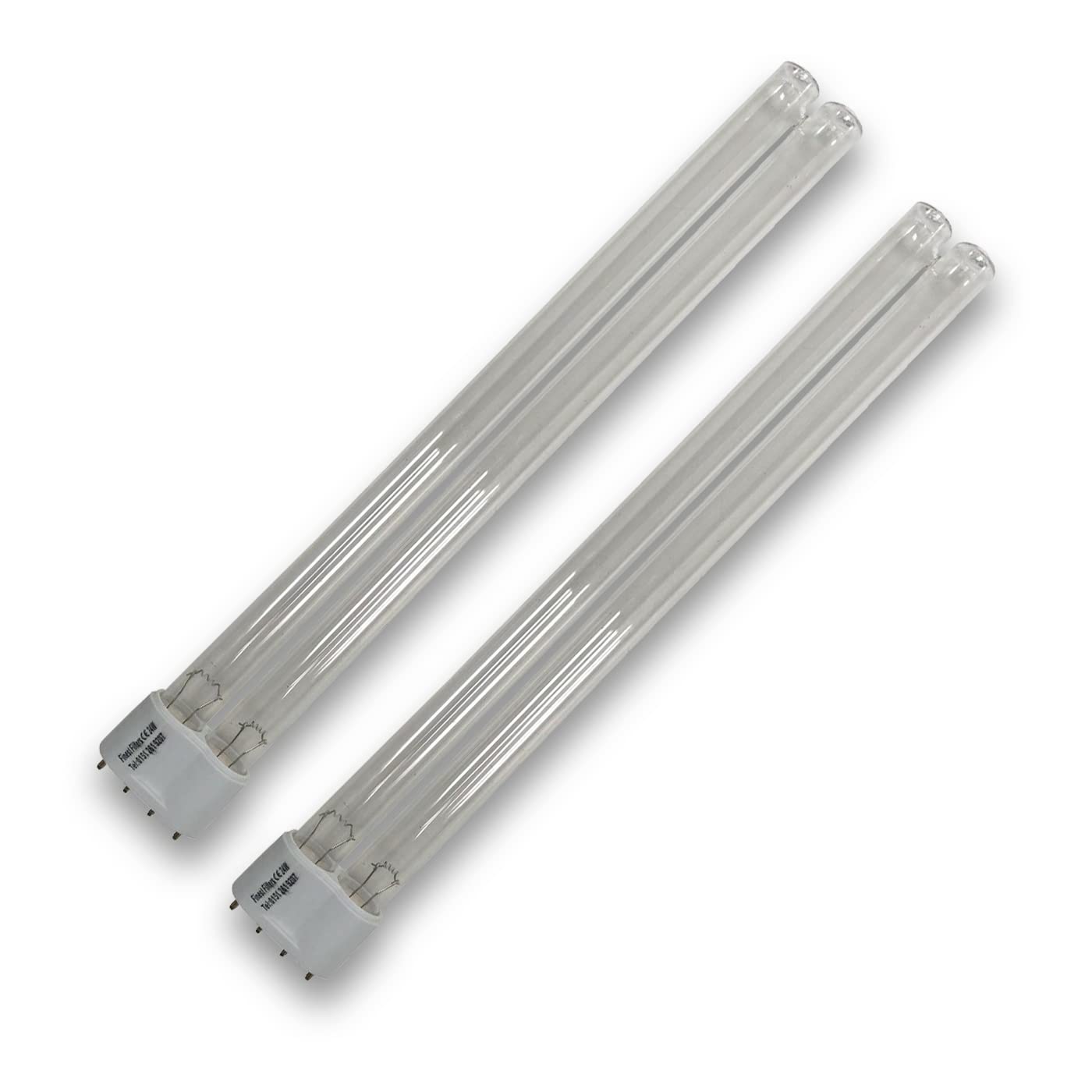 Finest-Filters Twin Pack 24w PLL Replacement UV Bulb Lamp For Pond UV Sterilisers & Clarifiers Filters UVC