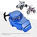 GOOFIT Blue Aluminum Pull Starter Start with Screws for 2 Stroke 47cc 49cc Pocket Bike Mini Bike Dirt Bike Scooter ATV Quad Motorcycle