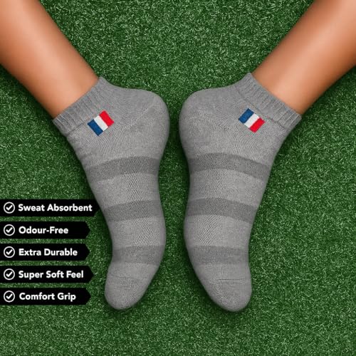 Image of Men's Ankle Socks, Cotton, Lightweight, Durable, 5 Colors, Trending Design