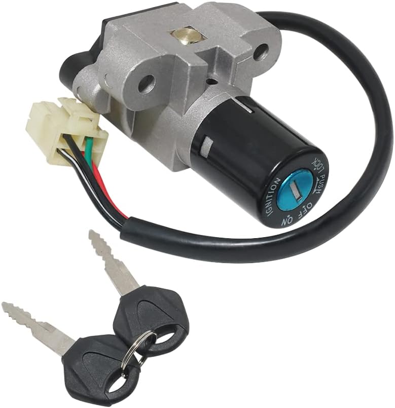 Ignition Switch and Ignition Key Motorcycle Ignition Switch for Suzuki 37100-01D40 37100-33E11 for Suzuki GSF250 Bandit 250 77A VS/S for Suzuki GSF400 Bandit GK7AA for Suzuki GSX400 GK79A Impulse