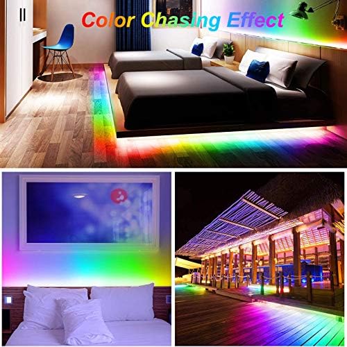 Dreamcolor 10M LED Strip Lights,32.8FT RGB Chasing Color,LED Light Strips with Remote Control,Music Sync 5050 RGB Color Changing Led Lights for Bedroom,Party,Home,Kitchen,Decoration(2x16.4FT)