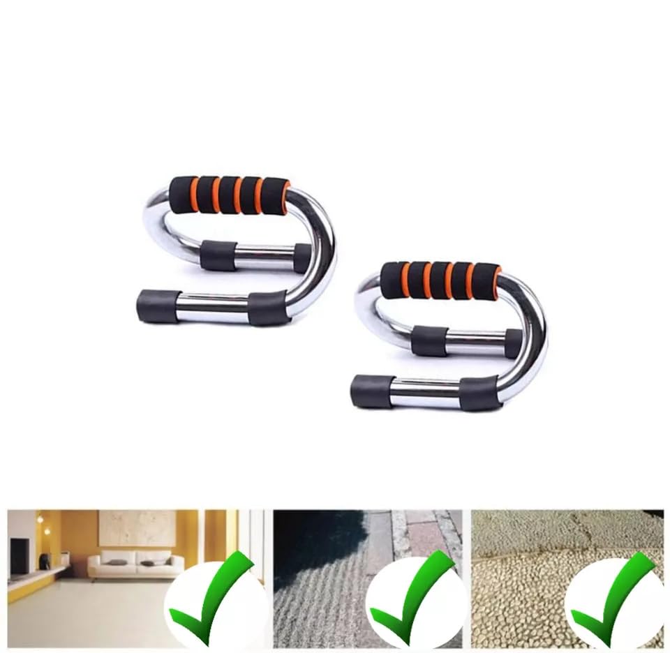 FFitness Push Up Stands, Unisex Adulto, Naranja, Talla única - Imagen 4