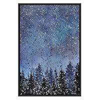 SIGNWIN Framed Canvas Wall Art Pine Tree Canvas Prints Home Artwork Decoration for Living Room,Bedroom - 16