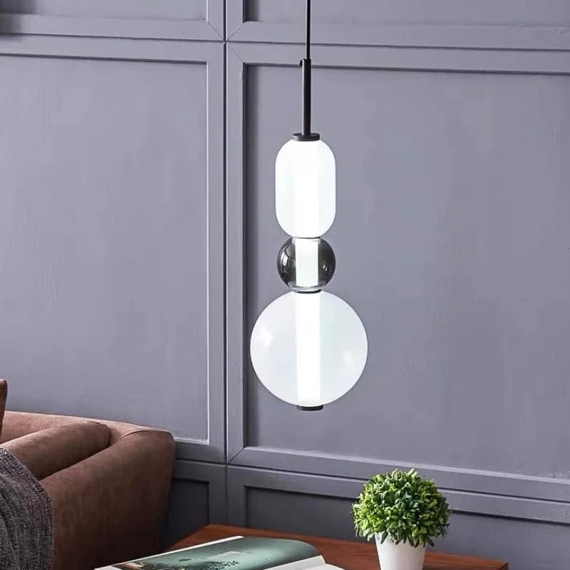 Lustre en verre bonbon 3 têtes pour résoudre le manque de clarté de la cuisine