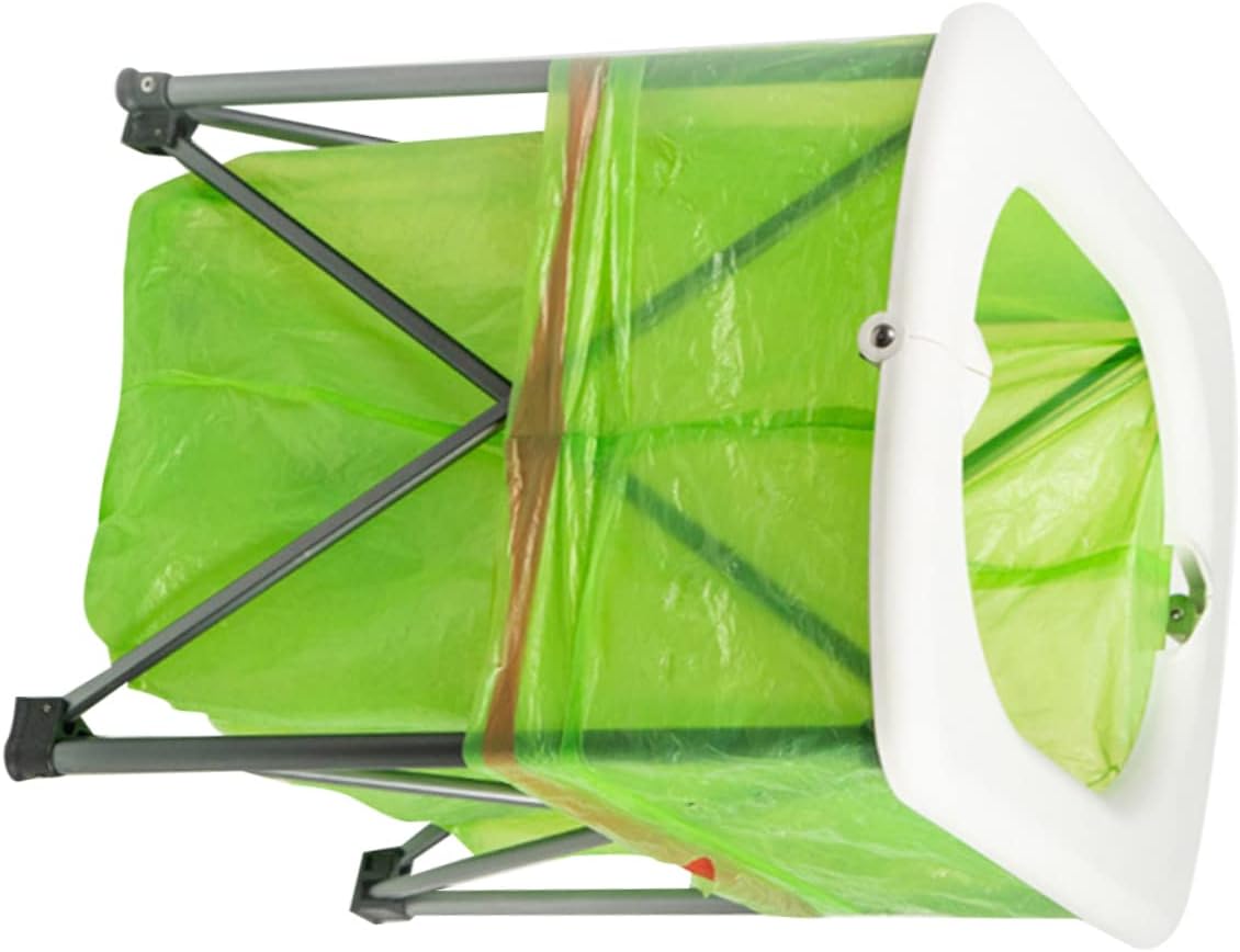 Totority Portable Folding Toilet for Camping and Hiking Multi-Functional Emergency Outdoor Toilet Lightweight Design Easy to Assemble and Disassemble White