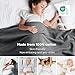 Bedsure GentleSoft 100% Cotton Blanket King Size for Bed - Breathable and Lightweight, Soft Cozy Textured Herringbone Woven Blanket for Summer, Dark Grey, 108x90 inches