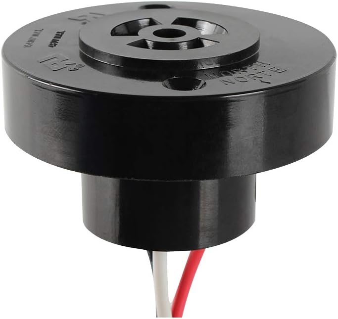 8 Pack Photocell Light Sensor,Locking Style Photo Sensor Receptacle,Photo Control Base Light Sensor Switch for Street Garden Outdoor Light