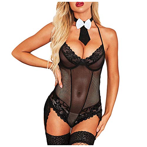 Soutien-gorge perspective bra g-string garter à lanières ajustables et maintien halter