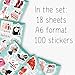 100Pcs Fashion Stickers for Water Bottles and Laptops - Fashion Gifts for Women, Party Decorations - Aethetic Stickers - Gifts for Women & Men