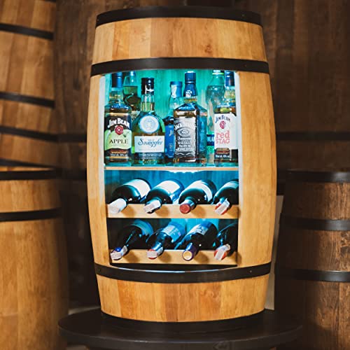 Fass-Bar Creative Cooper Weinregal – Weinschrank Mini Bar mit LED