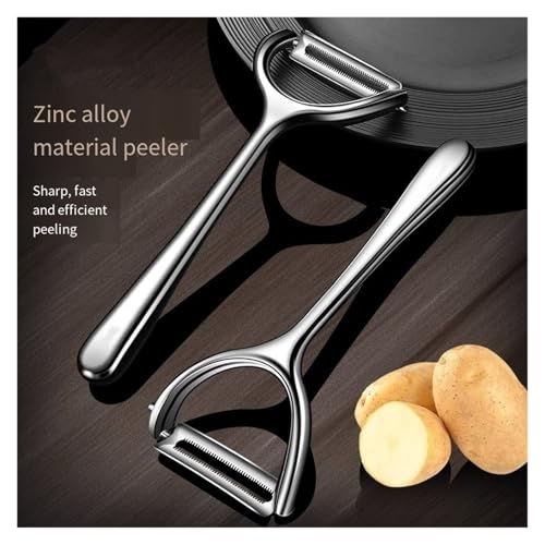 Useful Vegetable/Fruit Peeler Zinc Alloy Durable Sharp Teeth Metal Julienne Peelers Grater Paring Slicer Pratical Kitchen Tool(Sawtooth Style) - Image 4