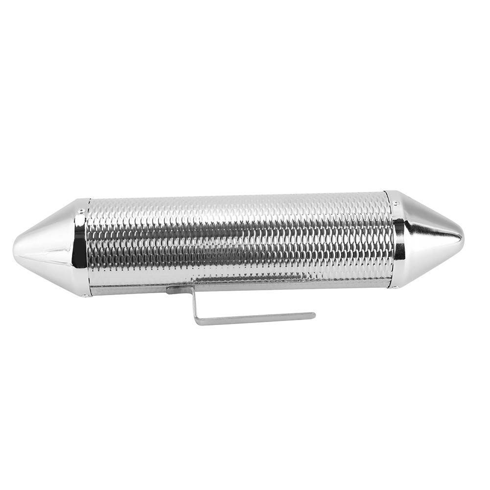 Guiro in acciaio inox, resistente Guiro con raschietto musicale a percussione con raschietto