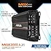 PRV Audio MDX2000.4 2 Ohm Mini 4 Channel Car Audio Amplifier 4 x 500 Watts RMS at 2 Ohm - 2000 Watt 12 Volts Bridgeable Amp for Powersports, Motorcycles, ATV, for High Power Stereo Speaker Systems