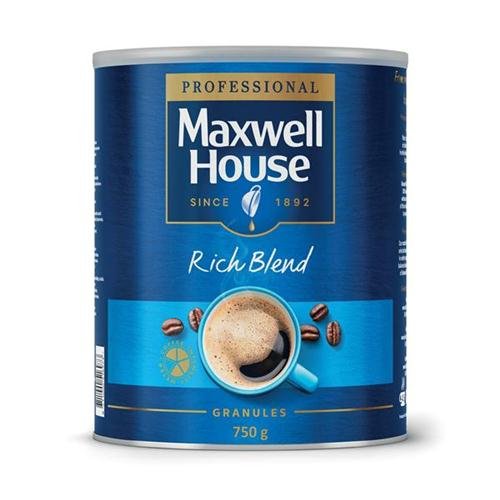 Maxwell House Instant Coffee Granules Rich Blend Tin 750g Ref A03126 165348