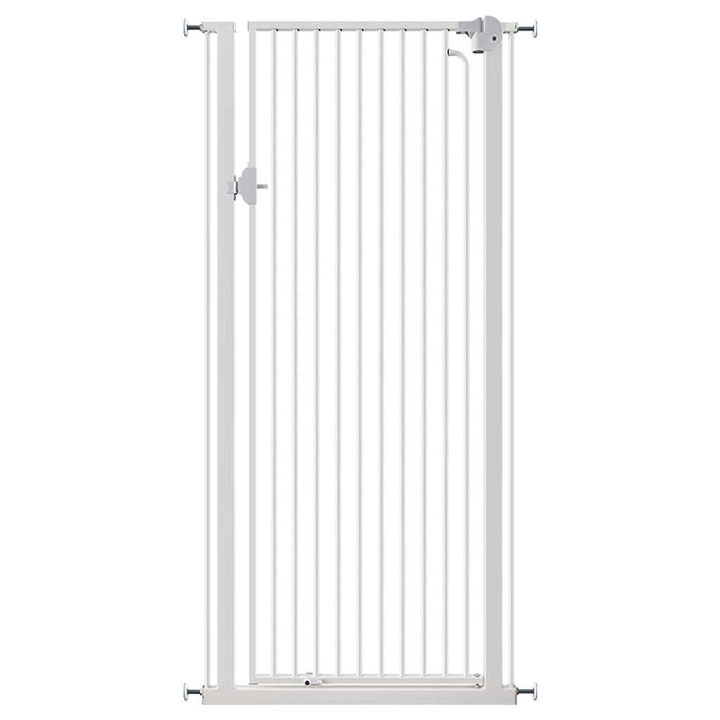 GHCXY Pet Playpens Safety Gates White Indoor Extra Tall Safety Gates Baby Stair Gate Pressure Mounted for Stairs Hallway Doorway Easy Open Staircase-Balusters/66-69Cm