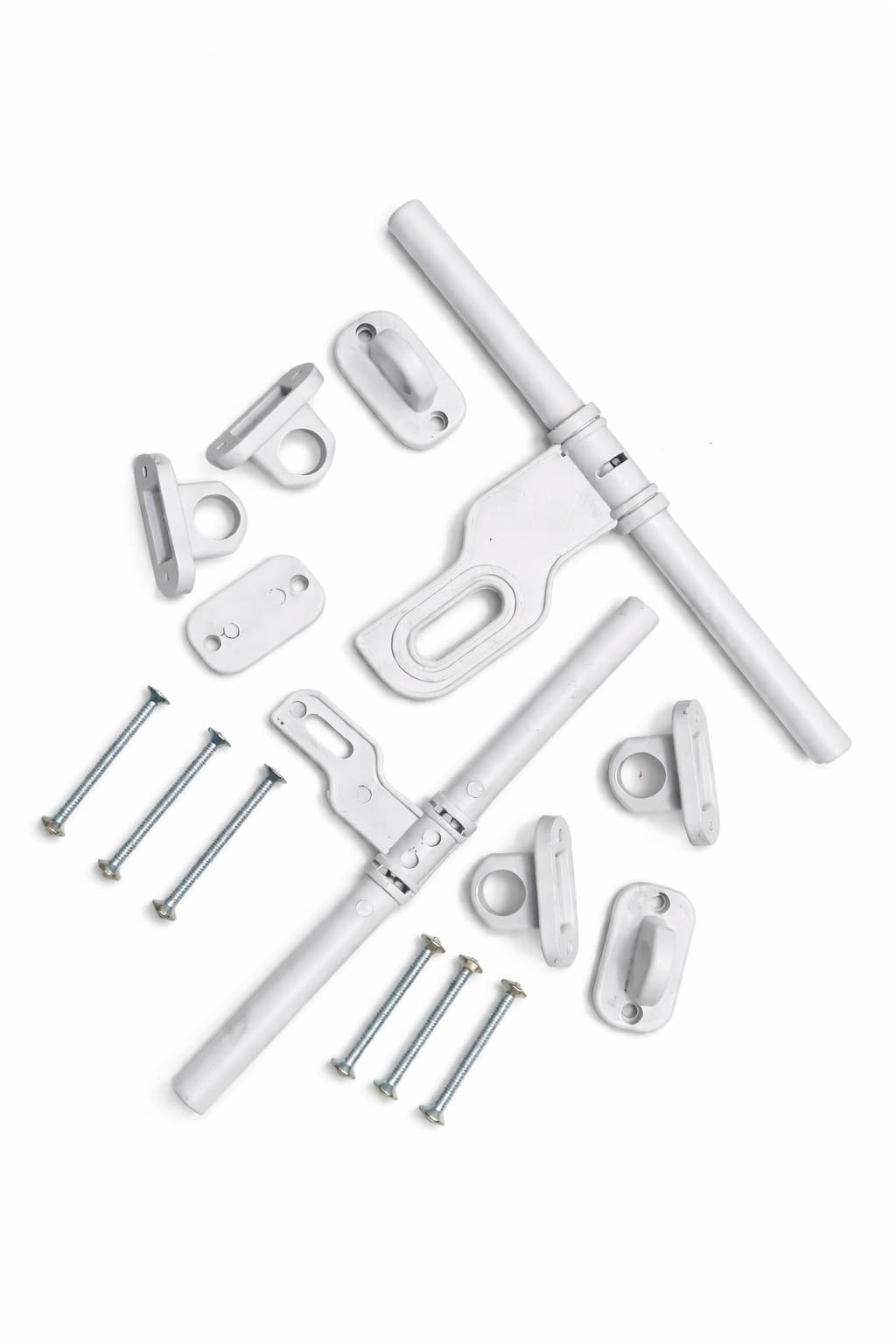 PVC Door Aldrop 6 x 4 Inch (2 Pcs) | Durable Plastic Door Latch Bolt | Lightweight Rust-Free Door Lock for Home, Bathroom & Cabinet | Easy Installation White Aldrop Set-image-42