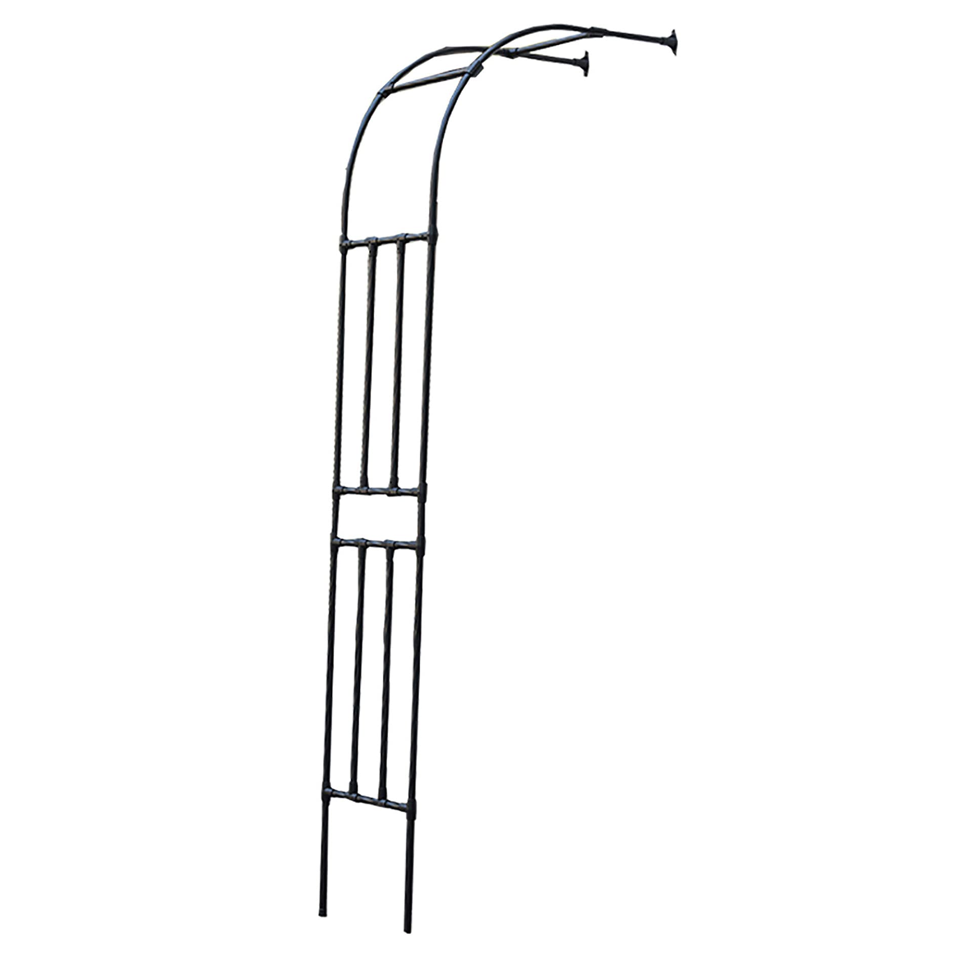 Arcade de rosiers,Arche Jardin,Pergola Plantes Grimpantes,Support Plante grimpante Exterieur,HxlxP 230 x 185 x 60 cm,Noir