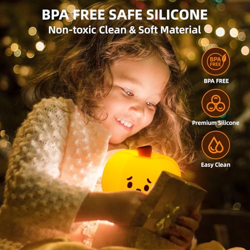Lámpara de Noche Calabaza de Silicona para Niños miniatura 7