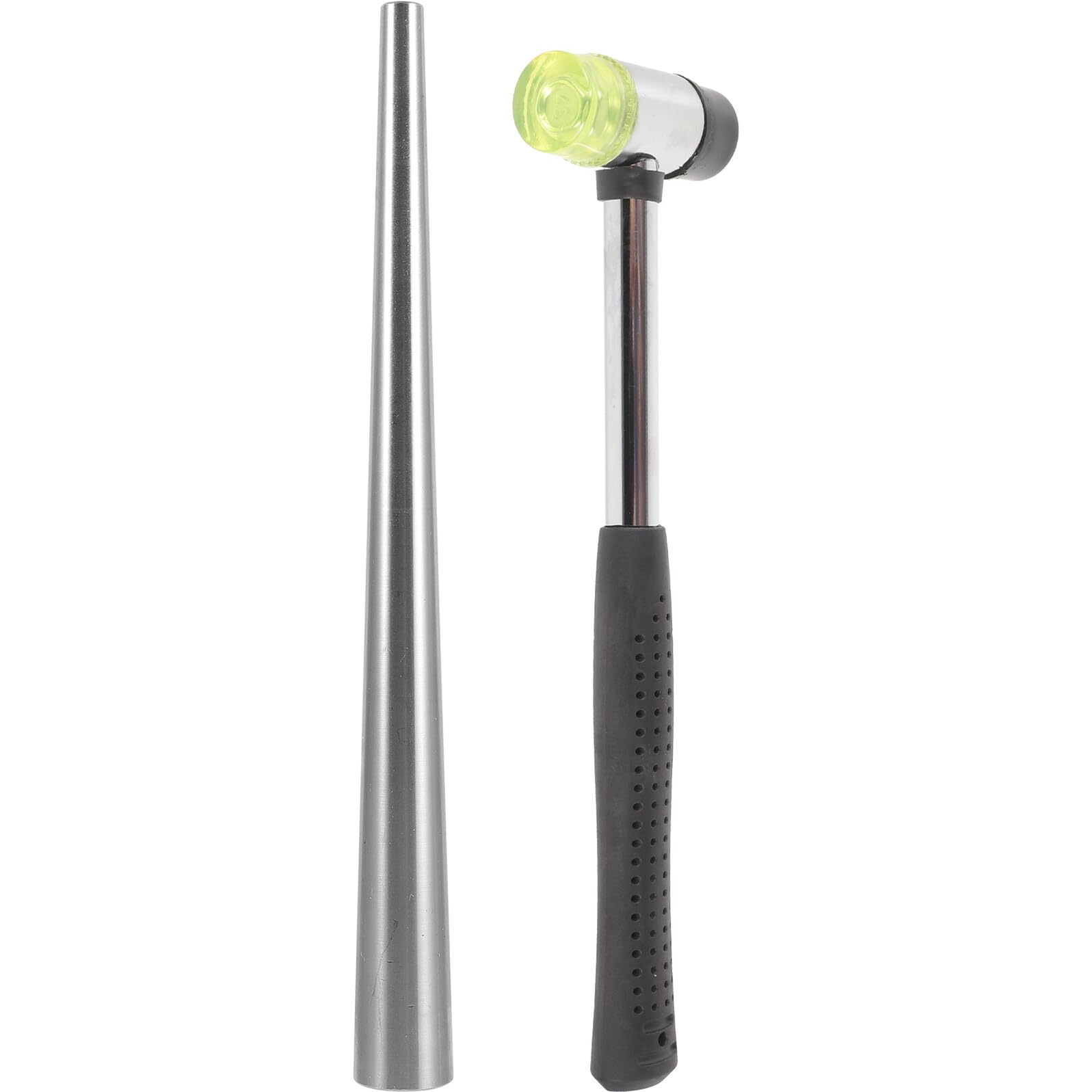 GARVALON Juego Portátil de Mandriles para Anillos Martillo de Goma Ligero Ajustador de Tamaño y Moldeador para Reparación y Ajuste de Anillos de Boda
