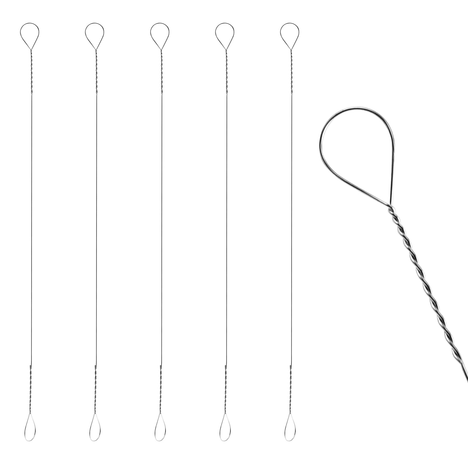 5 Stück Käsehobel Ersatzdrähte zum Schneiden und Schneiden von Blockkäse, 14,5 cm lang, kompatibel mit Edelstahl-Käsehobelbrett-Drähten (14,5 cm, 5 Stück), BHQ005