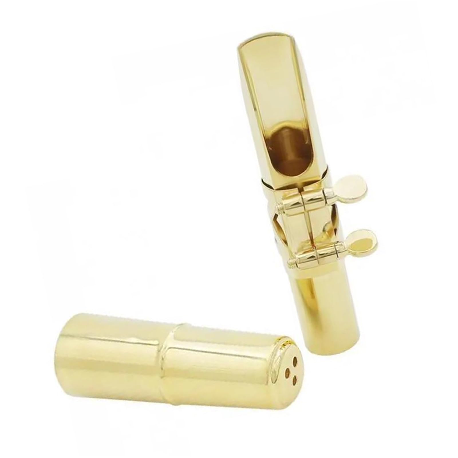 Professionisti accessori per sassofono A2 Bocchino Per Sassofono Contralto Metallo Placcato Oro Bocca Per Sax Dimensioni 5C 6C 7C 8C Per Musica Jazz Classica(6C)