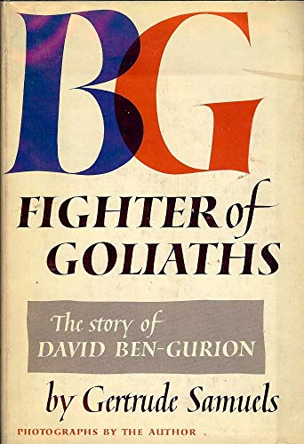 B-G, fighter of Goliaths;: The story of David B... B000GOF1NG Book Cover