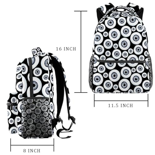 Sac à dos de voyage décontracté globe oculaire pour les vacances - 2