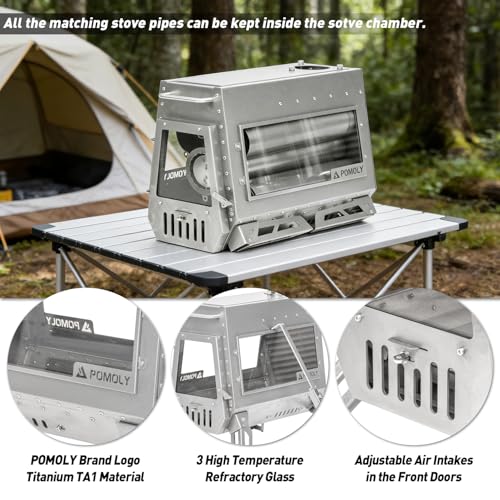 POMOLY Dagger Ti Wood Burning Stove