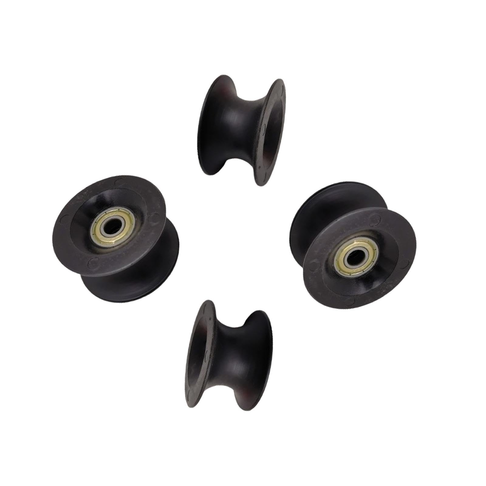 4X Rowing Machine Bearing Wheels Replacement Gear for Fitness Workout Sports Black | Sporting Goods | Fitness Running & Yoga | Strength Training | Home Gym Attachments
