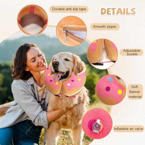 SZMK collier lune chiens de protection haut de gamme ajustable en taille L