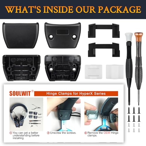 Image of SOULWIT Headband Sliders for HyperX Cloud(1 /2 /Pro /Core /Alpha) - Black
