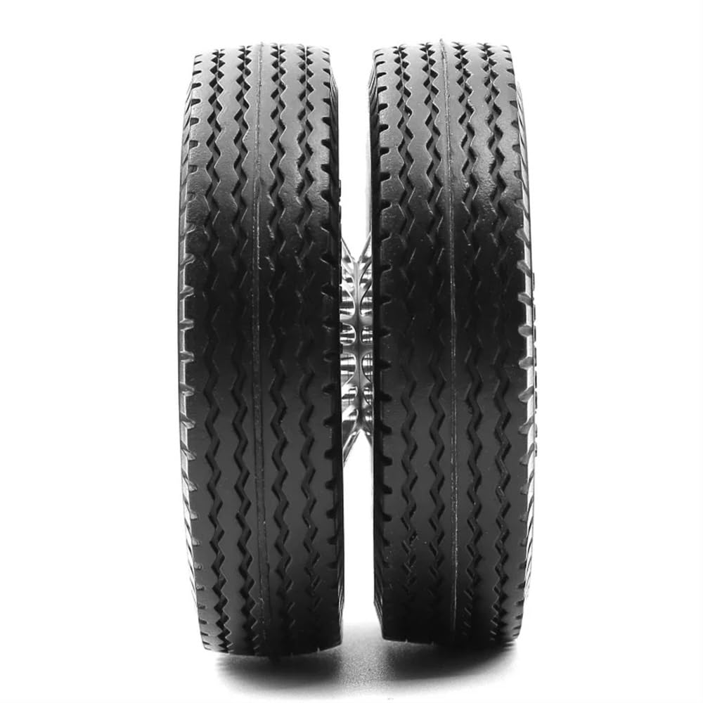 Pneumatici in gomma di larghezza 22mm 25mm compatibili con cerchi in metallo per ruota posteriore per parti di automobili per rimorchio RC in scala 1/14(REAR)
