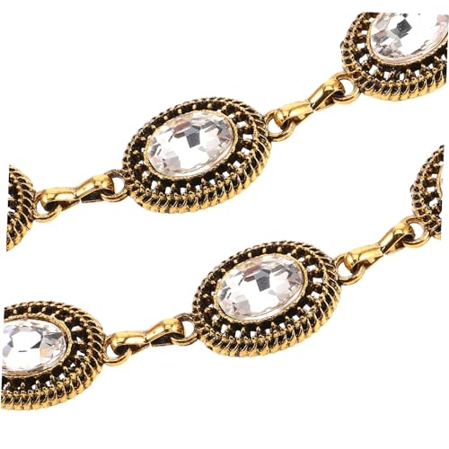 Didiseaon Retro Metal Waist Chain Belt Vintage Distressed Design Hollow Western Jewelry for Women for Dresses Jeans Concerts Everyday Outfits3