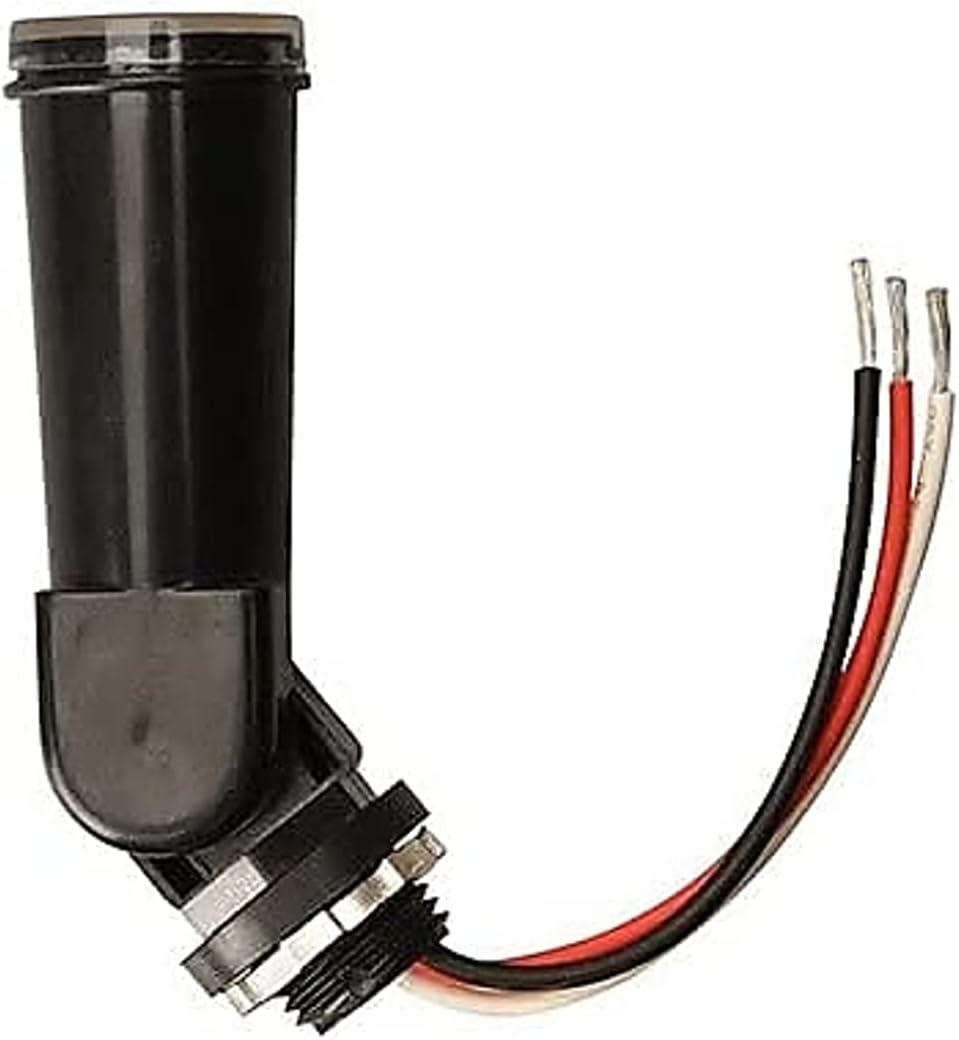 Southwire Woods Outdoor Conduit Lighting Control - Hardwired Photocell Sensor - Swivel Mount Base Light - Energy-Saving Light Controller - Weatherproof Design - Black