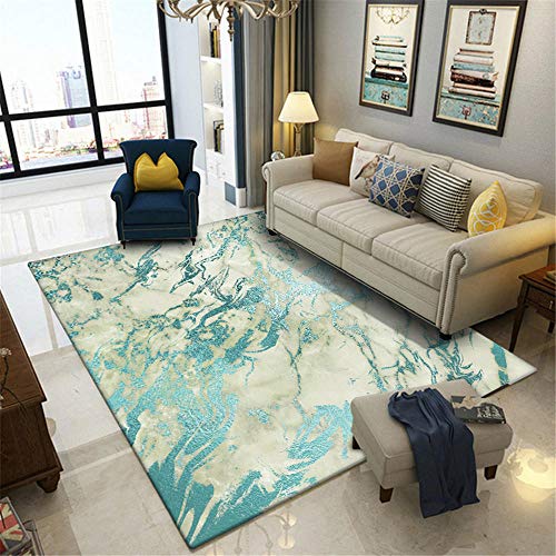 Tapis de chambre gris vert 40x120cm durable pour lit - 2