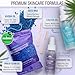 Tress Wellness Waxing Kit for Sensitive Skin, Safe for Face & Skin, Prep & Aftercare Spray, Easy to Use, At-Home Kit for Face, Bikini, Brazilian & Full Body - Digital Display, Black Purple Flower