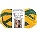 Coats Yarn Red Heart Boutique Sashay Team Spirit Yarn, Green/Gold