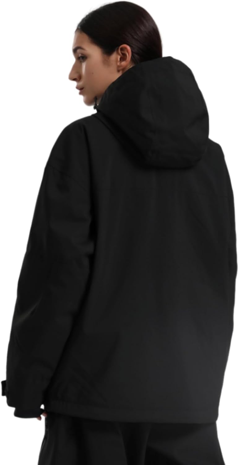 GSOU SNOW Women's Snowboard Jacket Baggy Ski Jackets Waterproof Snow Hooded Coat Windproof Mountain Winter Outdoor Sports - Image 2