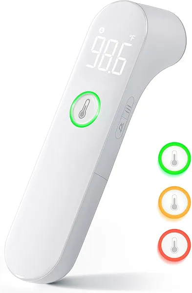 Thermometer for Adults and Kids, Fast Accurate Baby Thermometer, Fever Alarm & Mute Mode, Baby Essentials - Lifetime Support