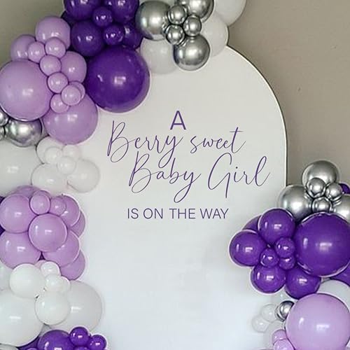 Autocollant de fête prénatale violet baie ZAIBIANHAO pour décoration