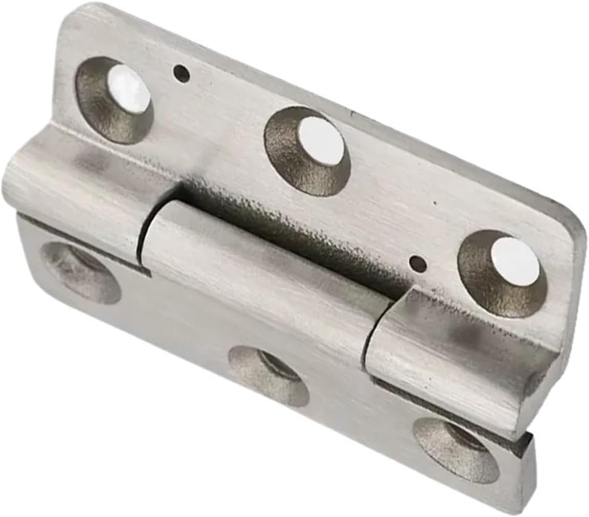 1pc 304 Stainless Steel Flat Folding Hinge Heavy-Duty Door Hinge Industrial Machinery Equipment Load-Bearing Hinge