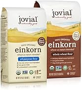 Jovial Einkorn 100% Organic Einkorn Baking Flour Variety Pack (All Purpose Flour & Whole Wheat Fl...