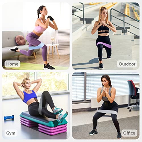 Image of TheFitLife Resistance Exercise Bands for Women - Fabric Workout Bands for Booty, Hip, Glute, Leg, Thigh, Squat, Butt Lift Excersize and Fitness Loop Bands for Home Gym