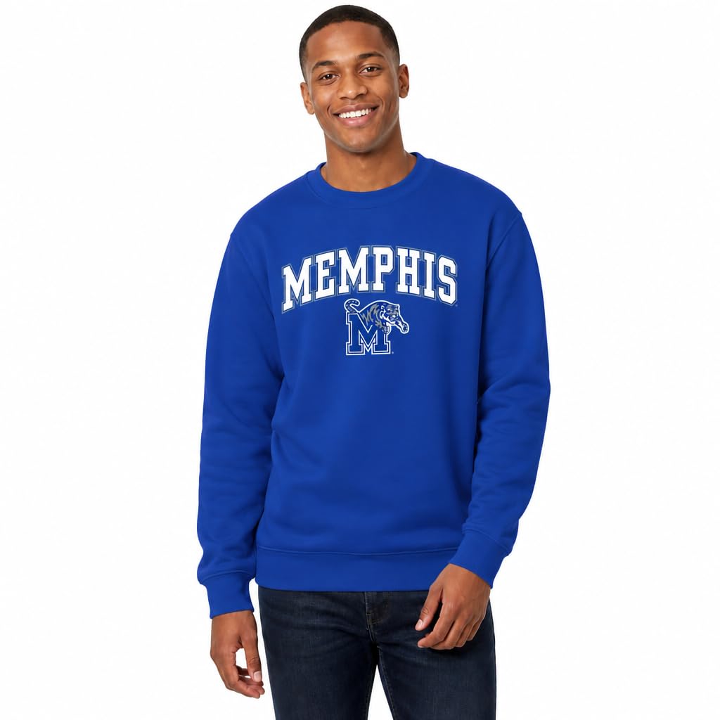 NCAA College Sweatshirt Fleece Crewneck Pullover for Men and Women