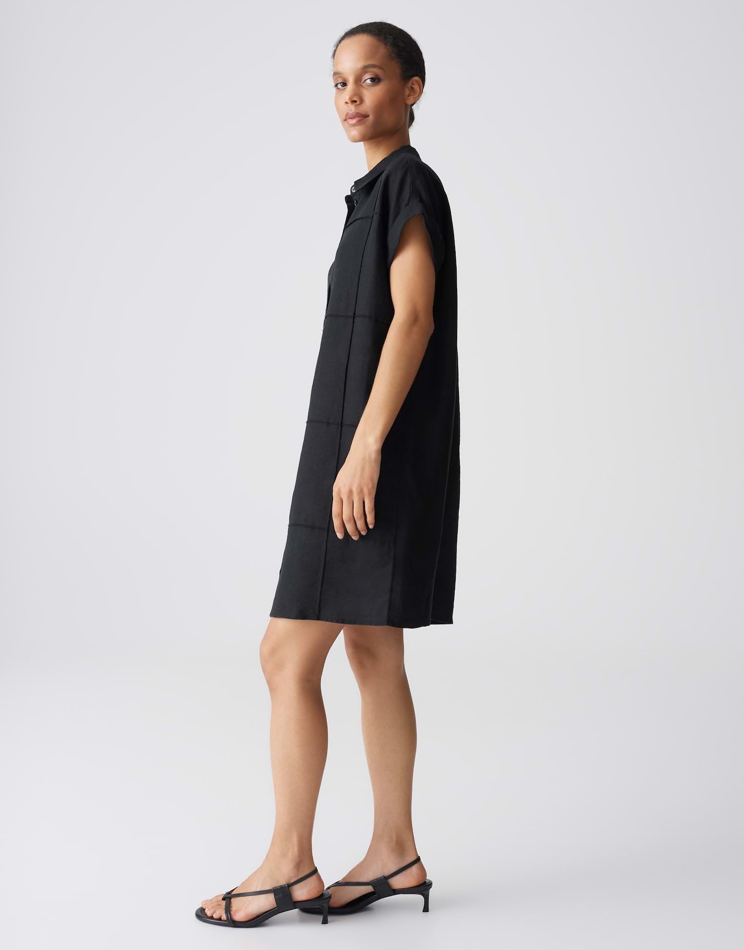 OPUS Damen Minikleid | Hemdblusenkleid aus reinem Leinen