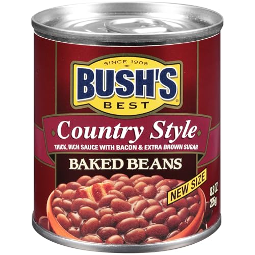 Image of Bush's Best Baked Beans for BBQ, Pantry Staple, Ready-to-Serve - Country Style, Original & Homestyle, 8.3 oz Each (Variety Pack)