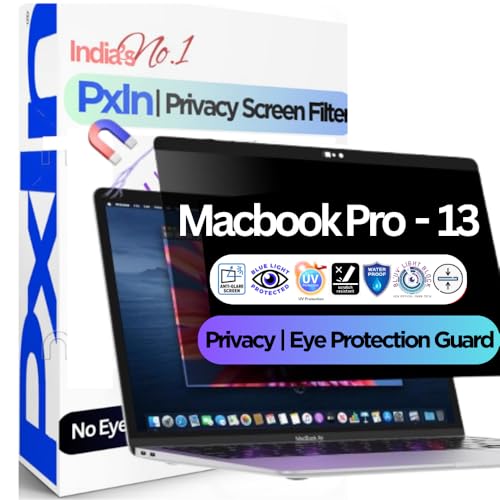 Image of Pxin FuTech MacBook Pro 13 Inch Magnetic Privacy Screen Filter - No Eye Strain | Anti Blue Light + Anti Glare
