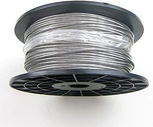 Commercial Marine Grade Stainless Steel T316 Wire Rope/Cable Railing 1x19-1/8 (500ft)